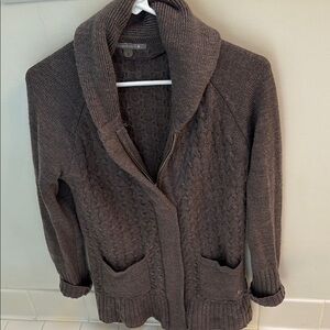 Smartwool Cozy Brown Cable Knit Sweater